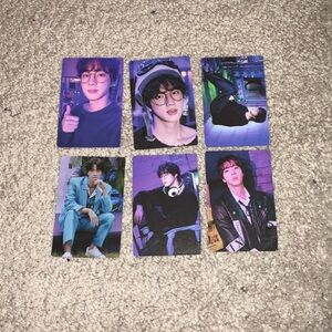 BTS Jin set of 6 purple photocards
